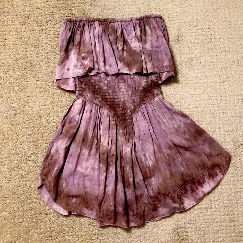 Free People strapless romper